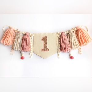 High chair birthday banner